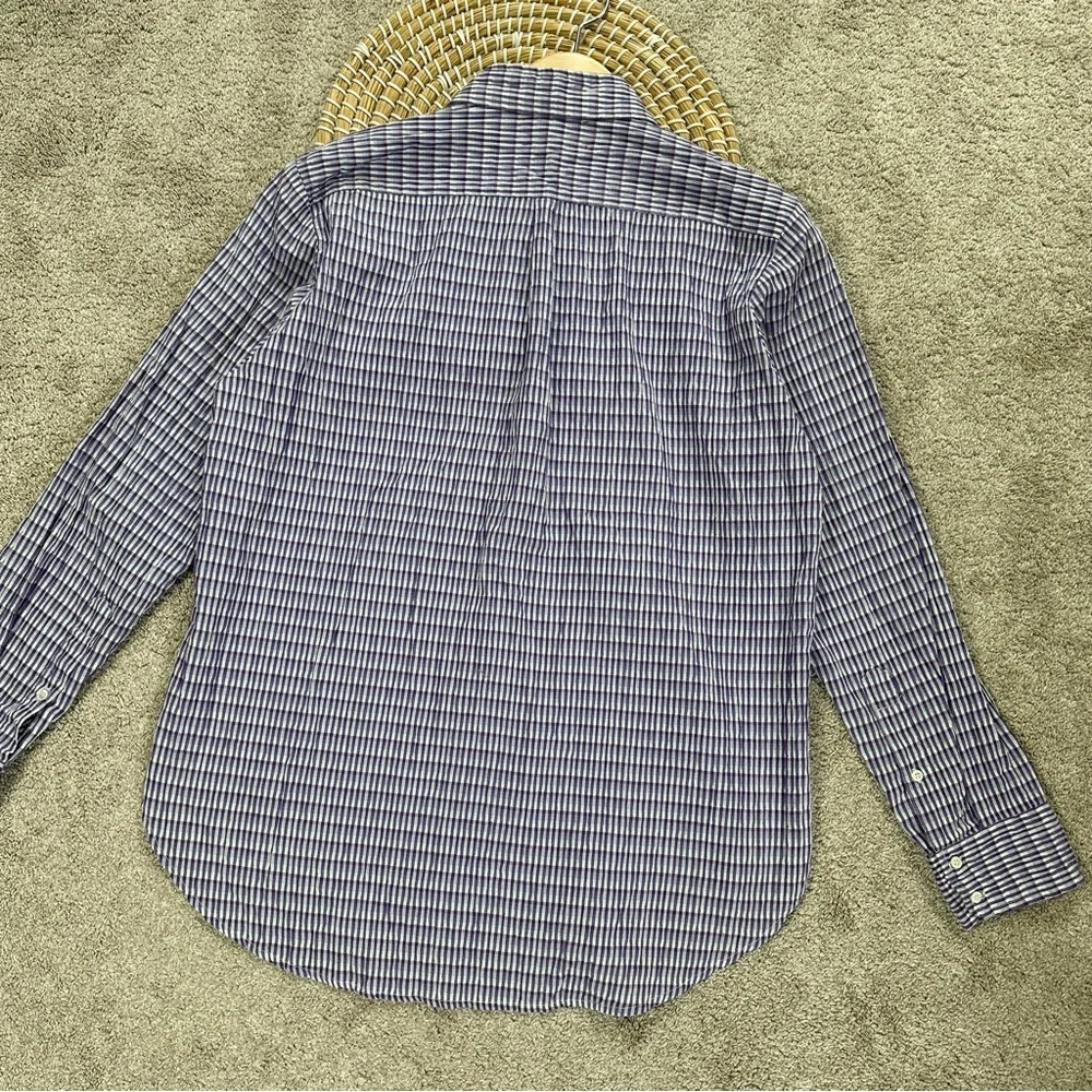 XiRENA Women’s Dawson Crinkled Button Down Shirt Longsleeve in Plaid Purple XS - Picture 9 of 14